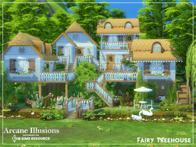 Sims 4 Arcane Illusions   Fairy Treehouse by sharon337 at TSR