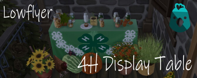 Sims 4 4 H Display Table by lowflyer at Mod The Sims 4