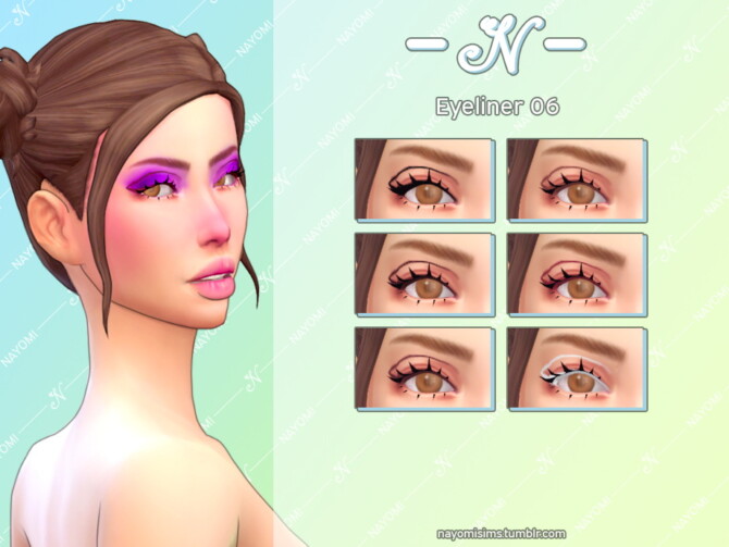Sims 4 Eyeliner 06 at NayomiSims
