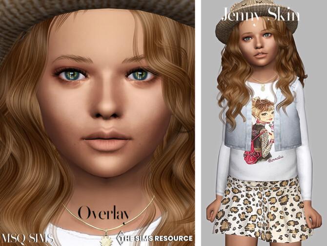 Sims 4 Jenny Skin Overlay Children by MSQSIMS at TSR