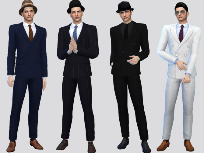 Sims 4 Noir Formal Suit by McLayneSims at TSR