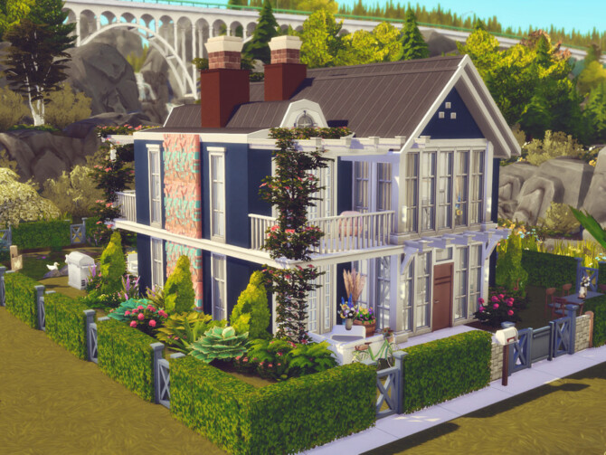 Sims 4 Ted house by GenkaiHaretsu at TSR