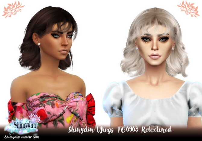 Sims 4 Wings TO0903 Hair Retexture at Shimydim Sims
