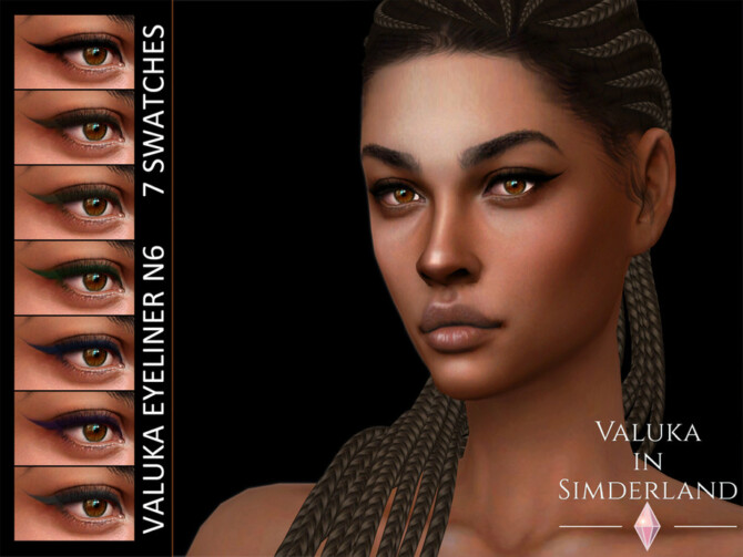 Sims 4 Valuka eyeliner N6 by Valuka at TSR
