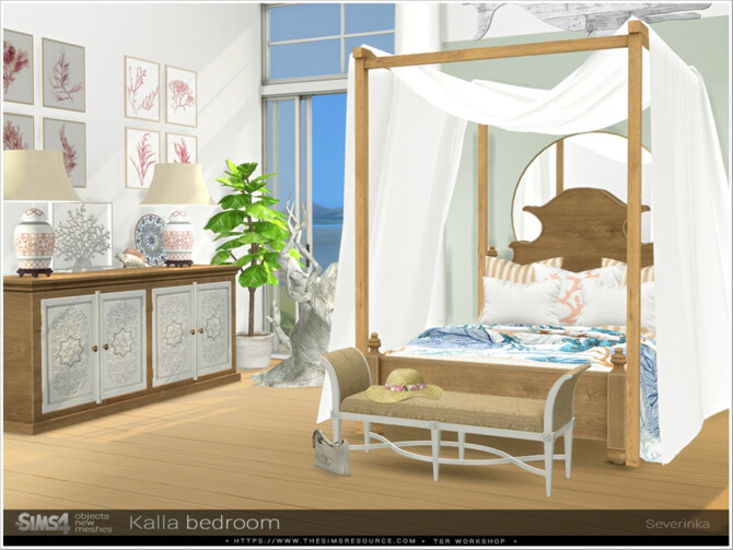 Sims 4 Kalla bedroom by Severinka at TSR