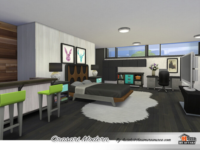 Sims 4 Orasari Modern House by autaki at TSR
