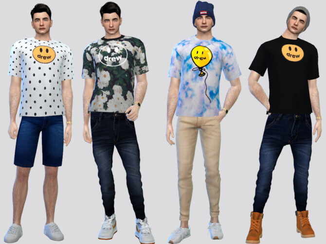 Sims 4 Drew House Tees by McLayneSims at TSR