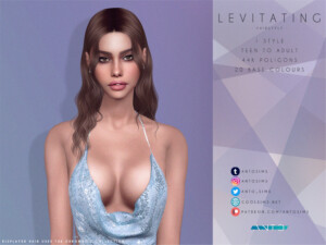 Levitating Hairstyle by Anto at TSR