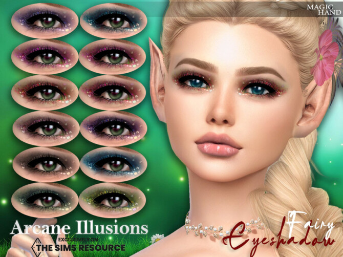 Sims 4 Arcane Illusions   Fairy Eyeshadow N21 by MagicHand at TSR