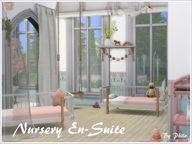 Sims 4 Nursery En Suite by philo at TSR