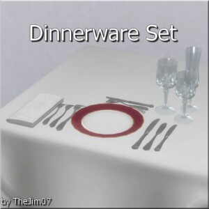 Dinnerware Set by TheJim07 at Mod The Sims 4