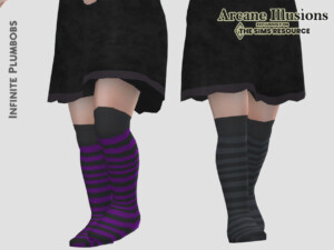 Arcane Illusions Toddler Witches Socks by InfinitePlumbobs at TSR