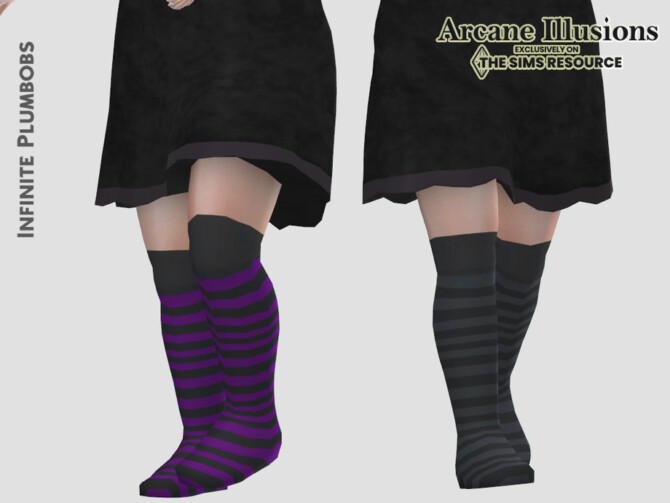 Sims 4 Arcane Illusions Toddler Witches Socks by InfinitePlumbobs at TSR