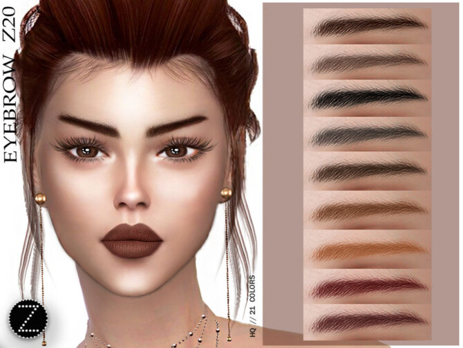Sims 4 EYEBROWS Z20 by ZENX at TSR