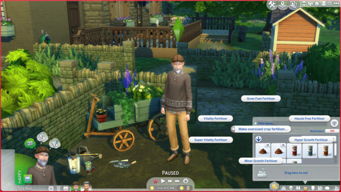 Sims 4 Make Oversized Crop Fertilizer From Pet Poo by Szemoka at Mod The Sims 4