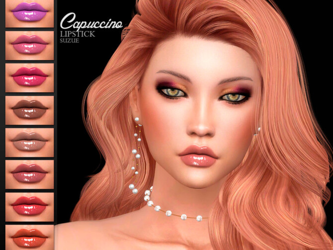 Sims 4 Capuccino Lipstick N23 by Suzue at TSR