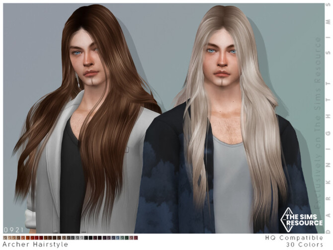 Sims 4 Archer Hairstyle by DarkNighTt at TSR