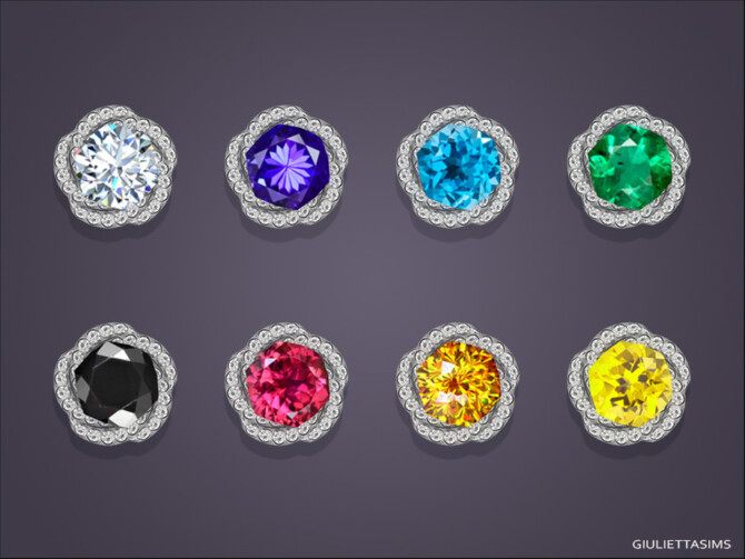 Sims 4 Margaret Stud Earrings For Toddlers by feyona at TSR