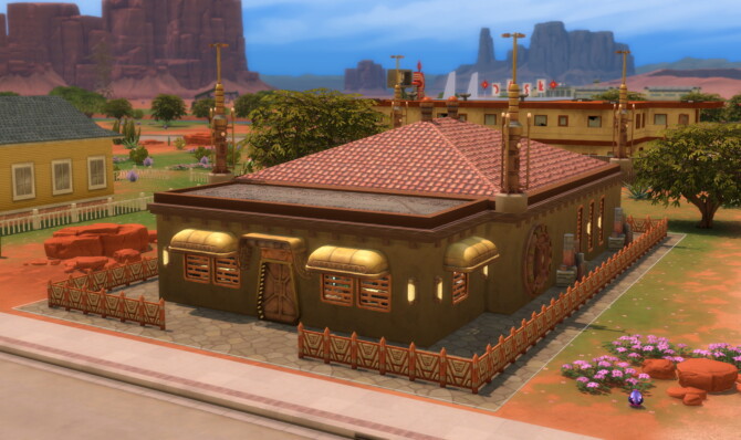 Sims 4 Taste of Batuu Cantina   Alien Themed Restaurant by DominoPunkyHeart at Mod The Sims 4