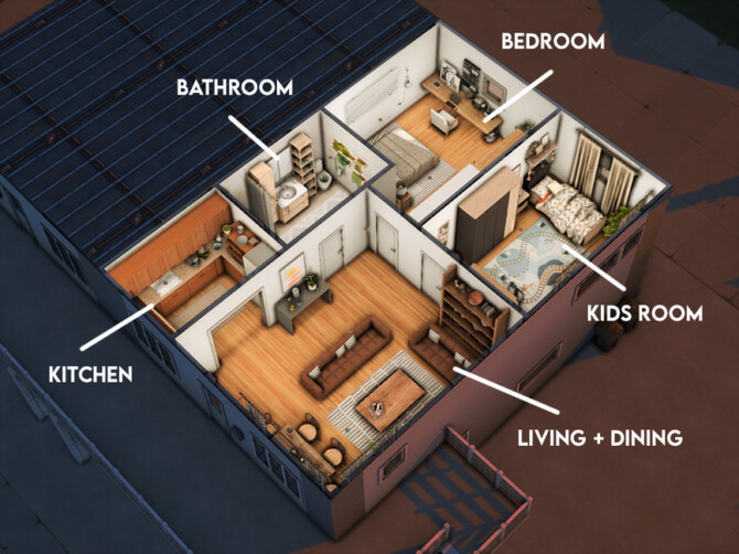 Sims 4 Stonestreet Apartments 4  Bathroom by xogerardine at TSR