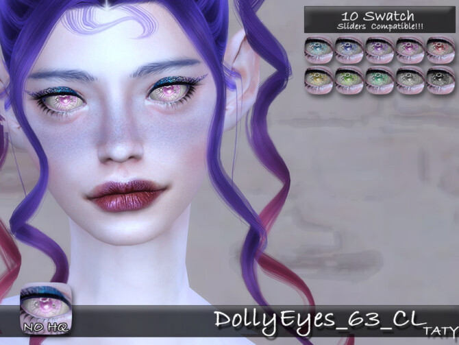 Sims 4 Dolly Eyes 63 CL by tatygagg at TSR