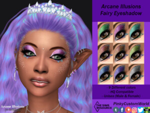 Arcane Illusions – Fairy Eyeshadow by PinkyCustomWorld at TSR