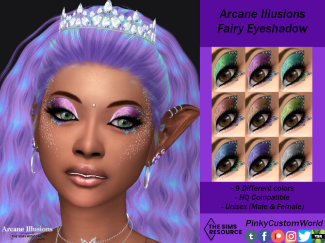 Sims 4 Arcane Illusions   Fairy Eyeshadow by PinkyCustomWorld at TSR