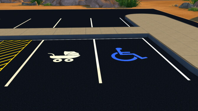 Sims 4 Parking Lot & Street Deco Set by jctekksims at Mod The Sims 4