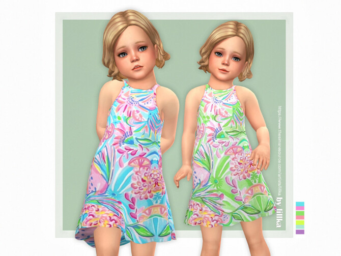 Sims 4 Violeta Dress by lillka at TSR