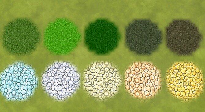 Sims 4 Grass & Cobble Stones   Terrain Paints by Wykkyd at Mod The Sims 4