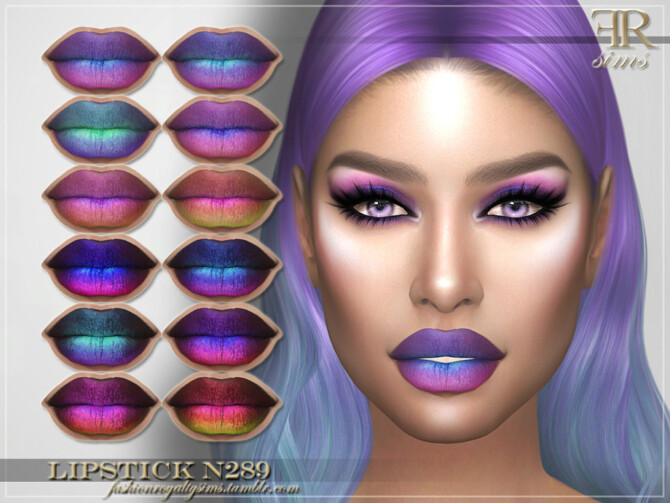 Sims 4 FRS Lipstick N289 by FashionRoyaltySims at TSR