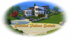 Crested Falcon Estate by Wykkyd at Mod The Sims 4
