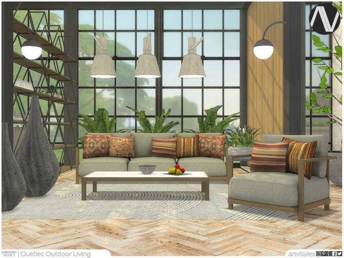 Sims 4 Quebec Outdoor Living by ArtVitalex at TSR