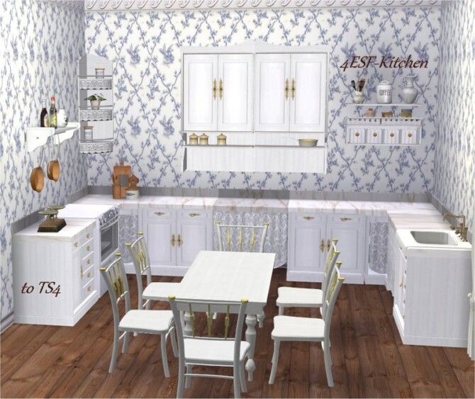 Sims 4 4ESFKitchen to TS4 by Clara at All 4 Sims