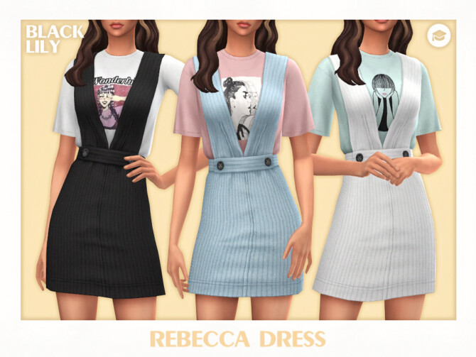 Sims 4 Rebecca Dress by Black Lily at TSR