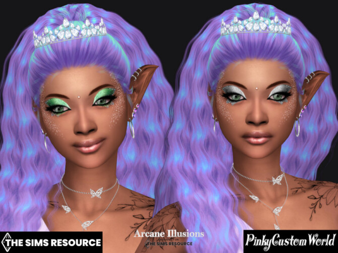 Sims 4 Arcane Illusions   Fairy Eyeshadow by PinkyCustomWorld at TSR