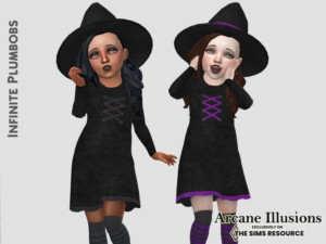 Arcane Illusions Toddler Witches Dress by InfinitePlumbobs at TSR