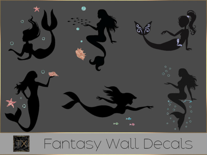 Sims 4 Arcane Illusions   Fantasy Wall Decals by theeaax at TSR