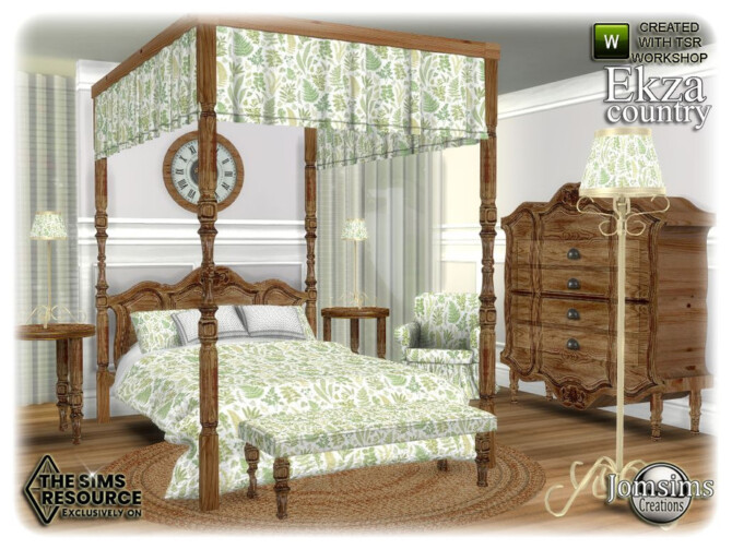 Sims 4 Ekza bedroom by jomsims at TSR