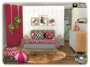 Sekzum bedroom by jomsims at TSR