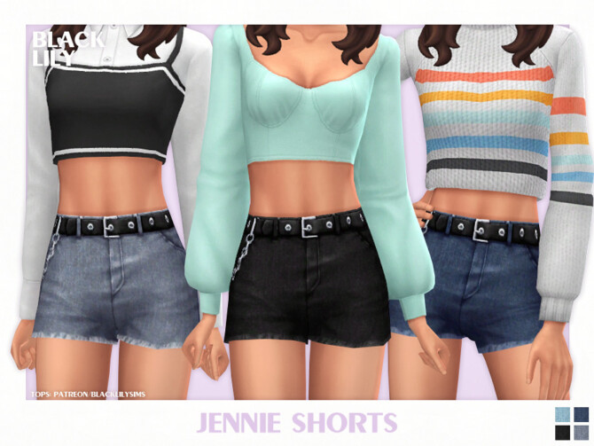 Sims 4 Jennie Shorts by Black Lily at TSR