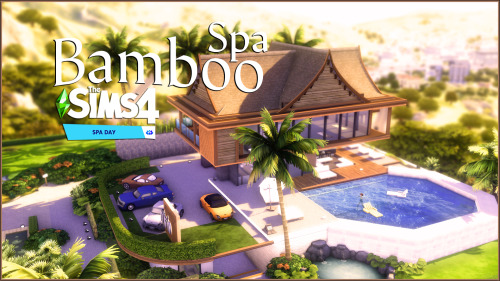 Sims 4 Bamboo Spa at RUSTIC SIMS