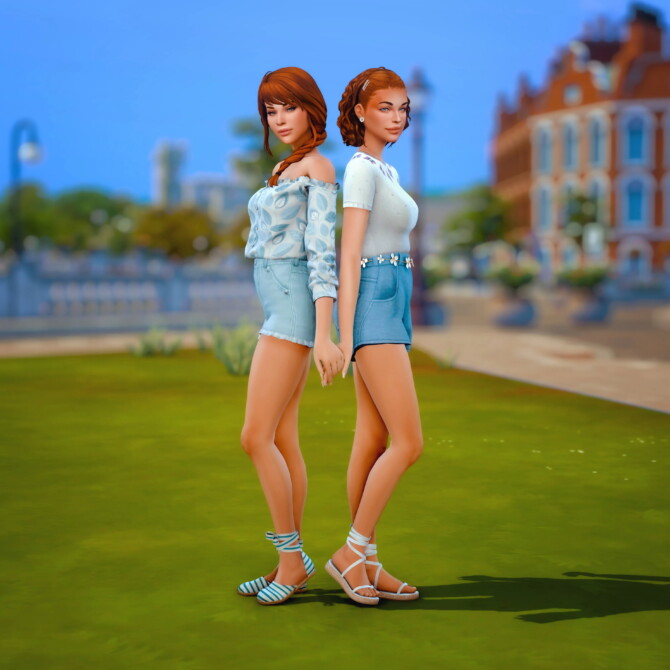 Sims 4 Sisters Pose Pack at Katverse