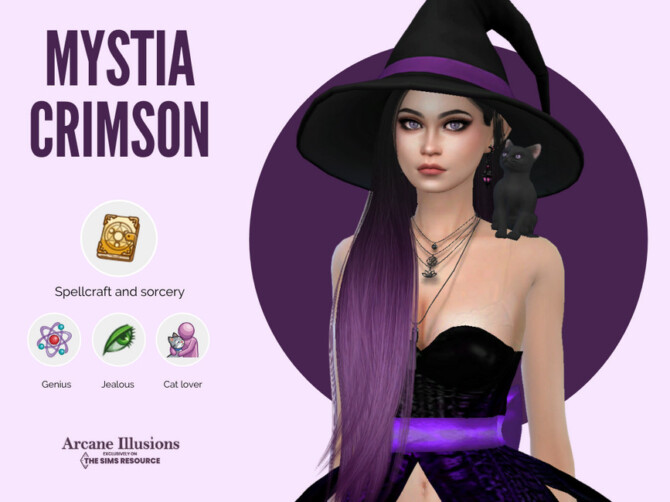 Sims 4 Arcane Illusions   Mystia Crimson by Mini Simmer at TSR