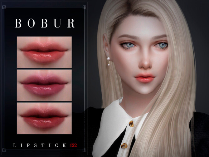 Sims 4 Lipstick 122 by Bobur3 at TSR