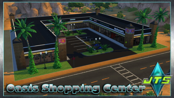 Sims 4 Oasis Shopping Center by jctekksims at Mod The Sims 4