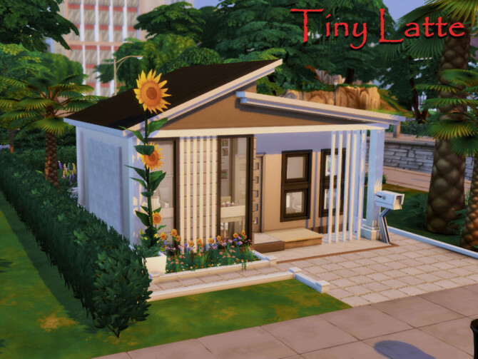 Sims 4 Tiny Latte Home by GenkaiHaretsu at TSR