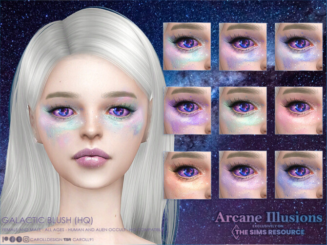 Sims 4 Arcane Illusions Galactic Blush by Caroll91 at TSR