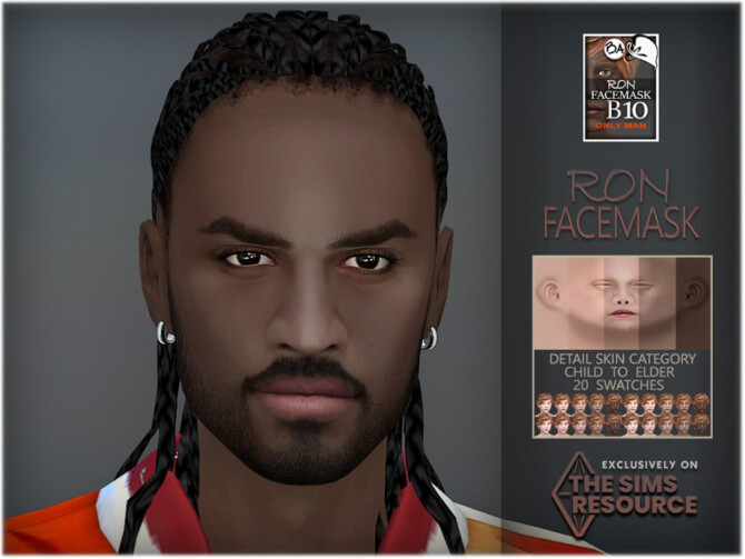 Sims 4 Ron facemask by BAkalia at TSR
