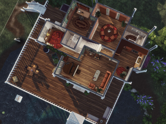 Sims 4 On the lake house by GenkaiHaretsu at TSR